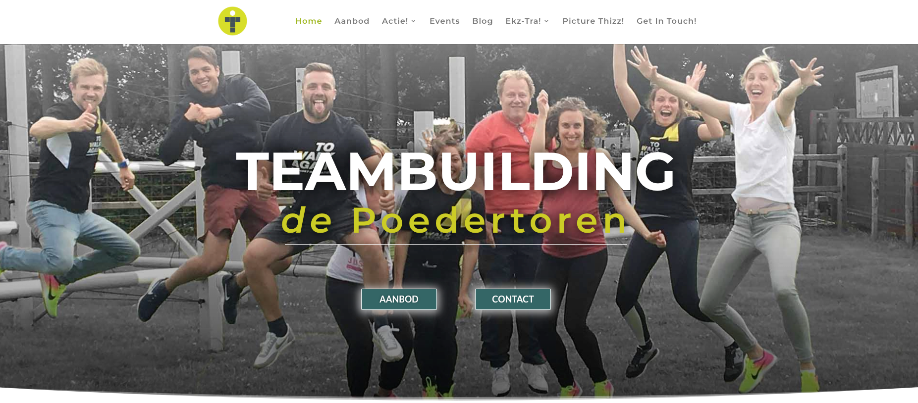Teambuilding de Poedertoren website